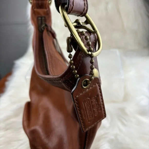 VINTAGE COACH Bleecker Tattlersall Duffel Shoulder Hobo bag - Picture 2 of 14